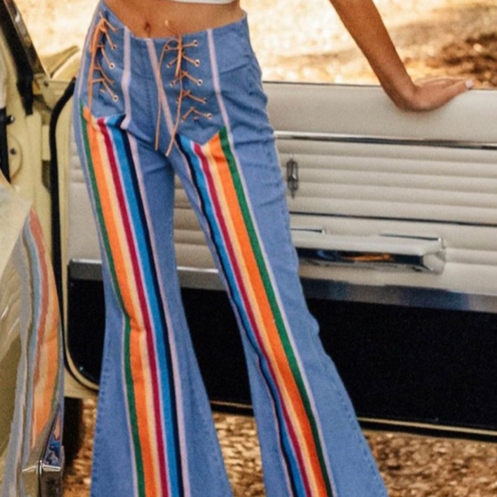 Judith March flares!